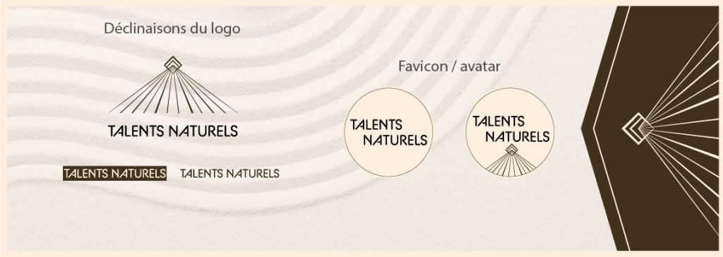 Identité visuelle Sandrine Ginet TALENTS NATURELS - Julie Aoutin - studio graphique
