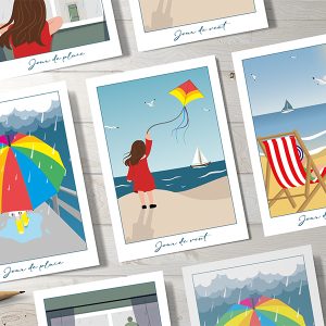 Cartes postales "jour de..." - Julie Aoutin Graphisme & Illustration